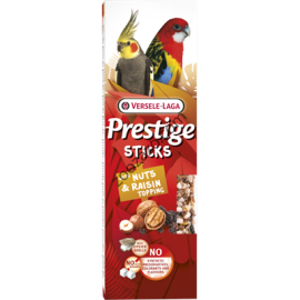 Sticks Big Parakeets with Nuts & Raisin topping - Стик за средни Папагали с ядки и стафиди - 2бр х 70гр